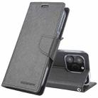 For iPhone 16 Pro GOOSPERY FANCY DIARY Cross Texture Leather Phone Case(Black) - 1