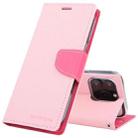 For iPhone 16 Pro GOOSPERY FANCY DIARY Cross Texture Leather Phone Case(Pink) - 1