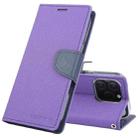 For iPhone 16 Pro GOOSPERY FANCY DIARY Cross Texture Leather Phone Case(Purple) - 1