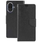 For iPhone 16 GOOSPERY FANCY DIARY Cross Texture Leather Phone Case(Black) - 2