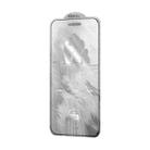 For iPhone 16 / 15 WK WTP-090 Space King Kong 9D Curved Frosted Tempered Glass Film - 1