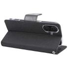 For iPhone 16 Plus GOOSPERY CANVAS DIARY Fabric Texture Flip Leather Phone Case(Black) - 3