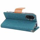 For iPhone 16 Plus GOOSPERY CANVAS DIARY Fabric Texture Flip Leather Phone Case(Green) - 3