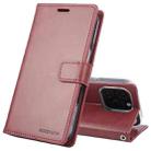 For iPhone 16 Pro Max GOOSPERY BLUE MOON Crazy Horse Texture Leather Phone Case(Wine Red) - 1