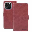 For iPhone 16 Pro Max GOOSPERY BLUE MOON Crazy Horse Texture Leather Phone Case(Wine Red) - 2