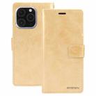 For iPhone 16 Pro Max GOOSPERY BLUE MOON Crazy Horse Texture Leather Phone Case(Gold) - 2