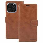 For iPhone 16 Pro Max GOOSPERY BLUE MOON Crazy Horse Texture Leather Phone Case(Brown) - 2