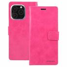 For iPhone 16 Pro GOOSPERY BLUE MOON Crazy Horse Texture Leather Phone Case(Rose Red) - 2