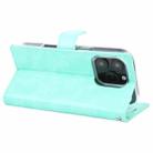 For iPhone 16 Pro GOOSPERY BLUE MOON Crazy Horse Texture Leather Phone Case(Mint Green) - 3