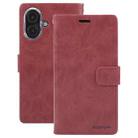 For iPhone 16 Plus GOOSPERY BLUE MOON Crazy Horse Texture Leather Phone Case(Wine Red) - 2