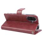 For iPhone 16 GOOSPERY BLUE MOON Crazy Horse Texture Leather Phone Case(Wine Red) - 3