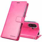 For iPhone 16 GOOSPERY BLUE MOON Crazy Horse Texture Leather Phone Case(Rose Red) - 1