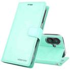 For iPhone 16 GOOSPERY BLUE MOON Crazy Horse Texture Leather Phone Case(Mint Green) - 1