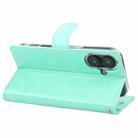 For iPhone 16 GOOSPERY BLUE MOON Crazy Horse Texture Leather Phone Case(Mint Green) - 3