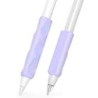 For Apple Pencil & Huawei M-Pencil Series Universal Stylus Silicone Protective Grip Cover(Purple) - 1