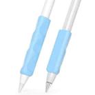 For Apple Pencil & Huawei M-Pencil Series Universal Stylus Silicone Protective Grip Cover(Blue) - 1