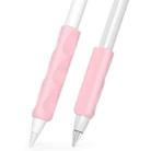 For Apple Pencil & Huawei M-Pencil Series Universal Stylus Silicone Protective Grip Cover(Pink) - 1