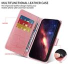 For Redmi Note 14 4G 164.84mm Embossed Butterfly Flowers Leather Phone Case(Rose Gold) - 3