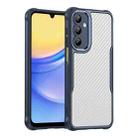 For Samsung Galaxy A16 5G Carbon Fiber Texture Translucent Phone Case(Blue) - 1