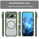 For Google Pixel 9 Pro / 9 Carbon Fiber Texture MagSafe Translucent Phone Case(Green) - 2