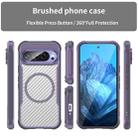 For Google Pixel 9 Pro / 9 Carbon Fiber Texture MagSafe Translucent Phone Case(Purple) - 2