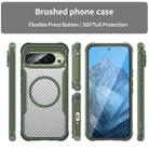 For Google Pixel 9 Pro XL Carbon Fiber Texture MagSafe Translucent Phone Case(Green) - 2