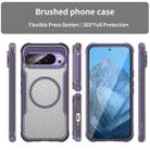 For Google Pixel 9 Pro XL Carbon Fiber Texture MagSafe Translucent Phone Case(Purple) - 2