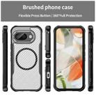 For Google Pixel 9a Carbon Fiber Texture MagSafe Translucent Phone Case(Black) - 2