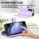 For Samsung Galaxy Z Fold6 Multi-Card Wallet RFID Leather Phone Case(Light Purple) - 3