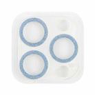 For iPhone 16 Pro / 16 Pro Max Glitter Ring Tempered Glass Camera Lens Film(Blue) - 3