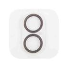 For iPhone 16 / 16 Plus Glitter Ring Tempered Glass Camera Lens Film(Black) - 3