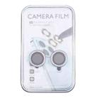 For iPhone 16 / 16 Plus 9H Point Drill Camera Lens Protector Ring(Colorful) - 3