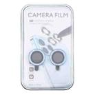 For iPhone 16 / 16 Plus 9H Point Drill Camera Lens Protector Ring(Blue) - 3