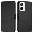 For Realme 10 Pro 5G Smile Embossing RFID Leather Phone Case(Black) - 3