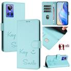 For Realme GT Neo 3 Smile Embossing RFID Leather Phone Case(Mint Green) - 1