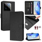 For Realme GT 7 Pro 5G Smile Embossing RFID Leather Phone Case(Black) - 1