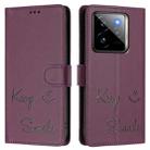 For Realme GT 7 Pro 5G Smile Embossing RFID Leather Phone Case(Violet) - 3