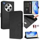 For OPPO Find X8 Smile Embossing RFID Leather Phone Case(Black) - 1