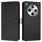 For OPPO Find X8 Smile Embossing RFID Leather Phone Case(Black) - 3