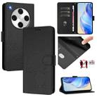 For OPPO Find X8 Pro Smile Embossing RFID Leather Phone Case(Black) - 1