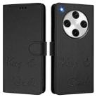 For OPPO Find X8 Pro Smile Embossing RFID Leather Phone Case(Black) - 3