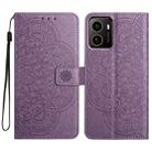 For HMD Pulse+ Flower Embossed Leather Phone Case(Purple) - 1