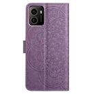 For HMD Pulse+ Flower Embossed Leather Phone Case(Purple) - 3