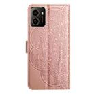 For HMD Pulse+ Flower Embossed Leather Phone Case(Rose Gold) - 3