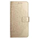 For Honor X5b Flower Embossed Leather Phone Case(Gold) - 3