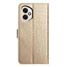 For Honor 400 Global 156.5mm Flower Embossed Leather Phone Case(Gold) - 3