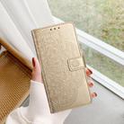 For OPPO Reno13 Pro Global Flower Embossed Leather Phone Case(Gold) - 2