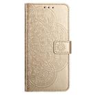 For OPPO Reno13 Pro Global Flower Embossed Leather Phone Case(Gold) - 3