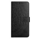 For OPPO Reno13 Pro Global Flower Embossed Leather Phone Case(Black) - 3