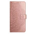 For OPPO A5 5G Global Flower Embossed Leather Phone Case(Rose Gold) - 2